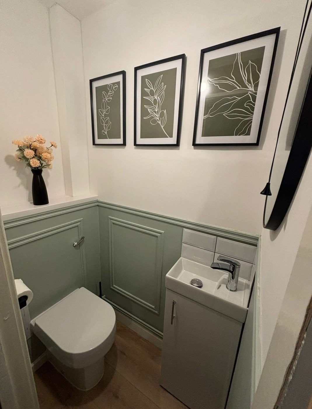 Cloakroom and panelling